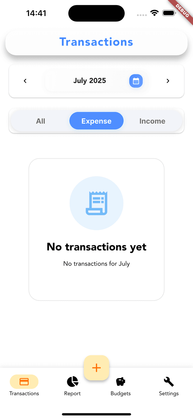 Cashvelope main interface