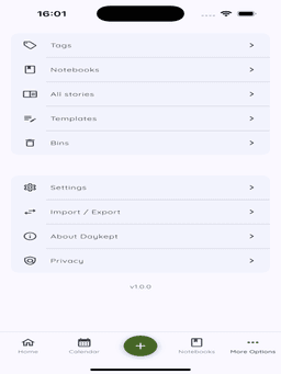 Daykept home dashboard