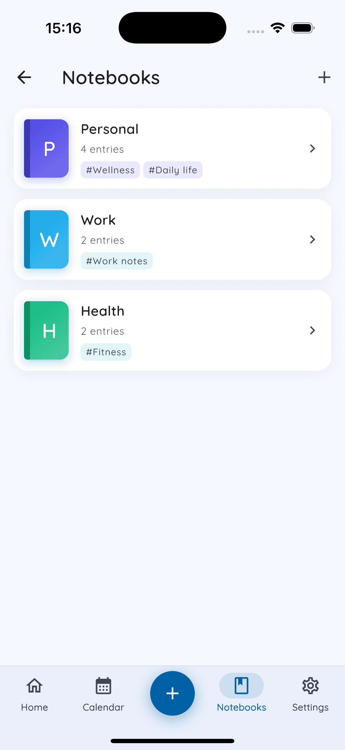 Daykept color-coded notebooks