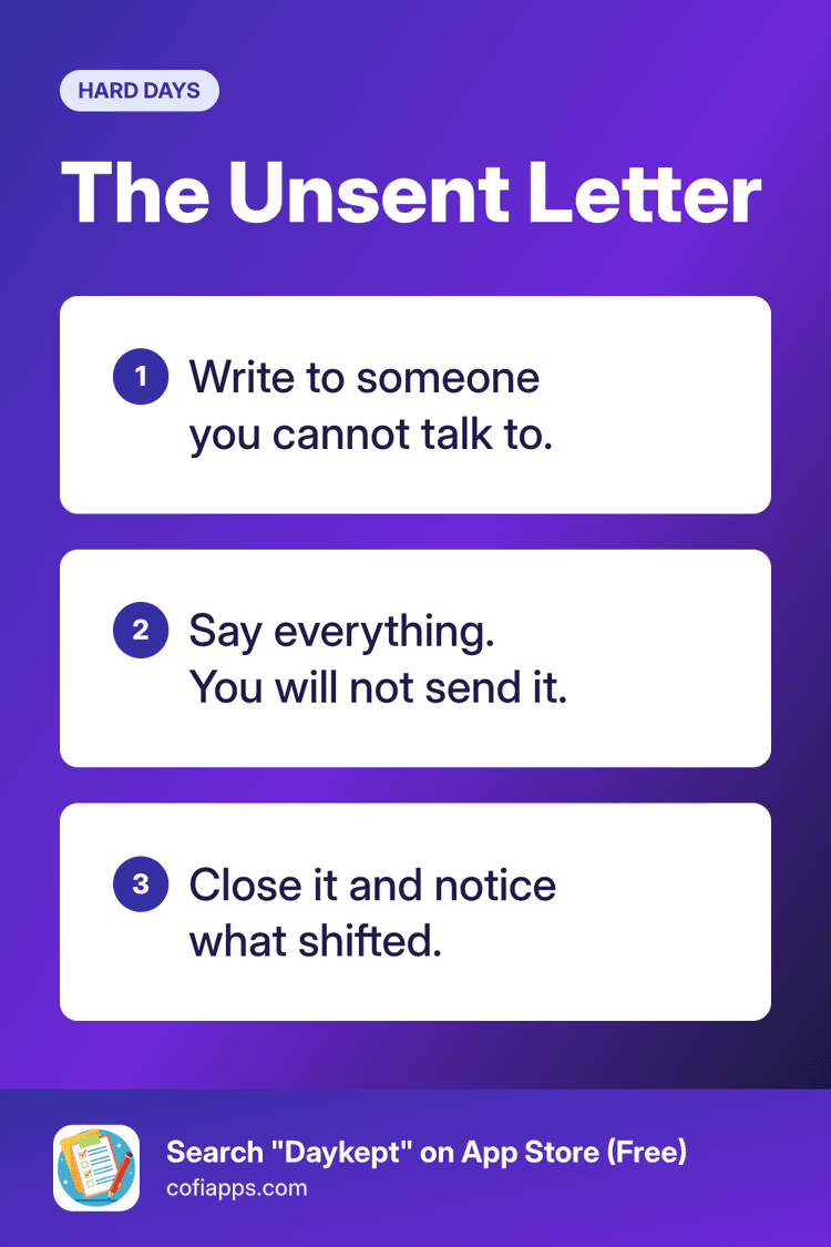 How to write an unsent letter