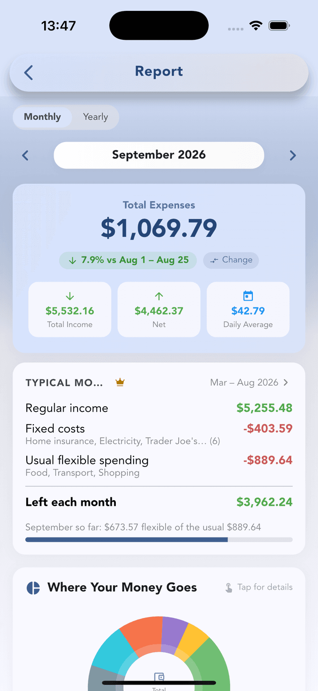 Cashvelope report